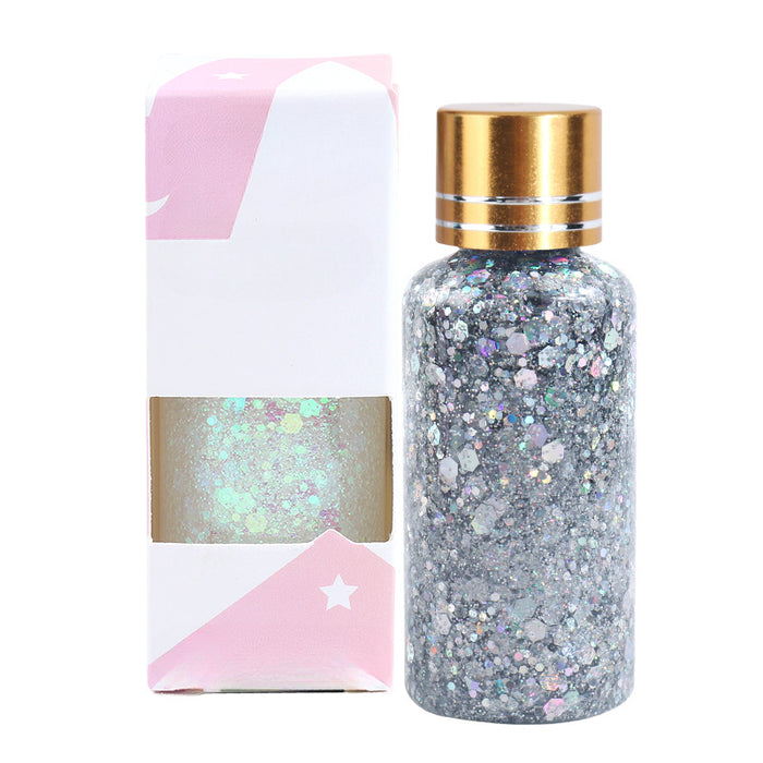 Wholesale Shiny Liquid Big Sequins Burst Stage Makeup Show Hair Face Glue Free Gel Glitter Powder Eye Shadow Makeup JDC-EY-SN005