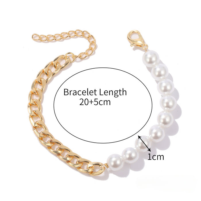 Wholesale Multi-layer Pearl Bracelet Set JDC-BT-ManY005