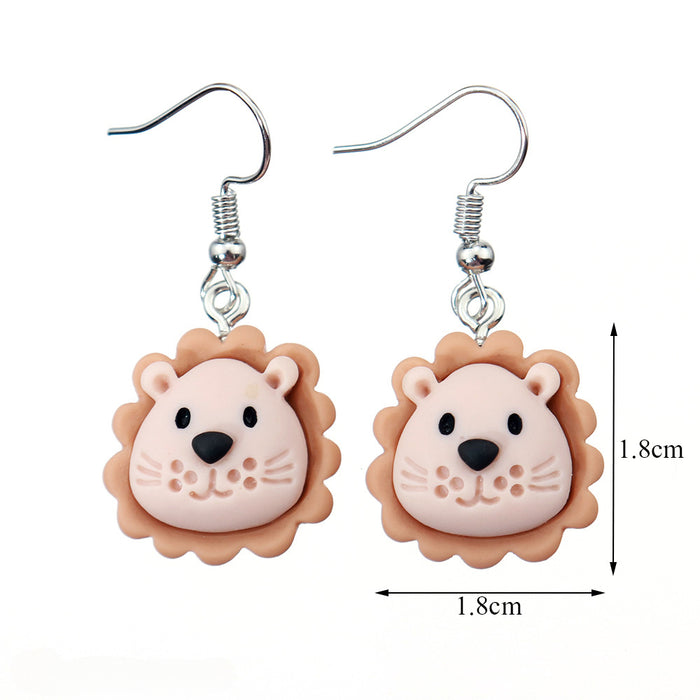 Wholesale Cartoon Animal Resin Earrings JDC-ES-niqing029