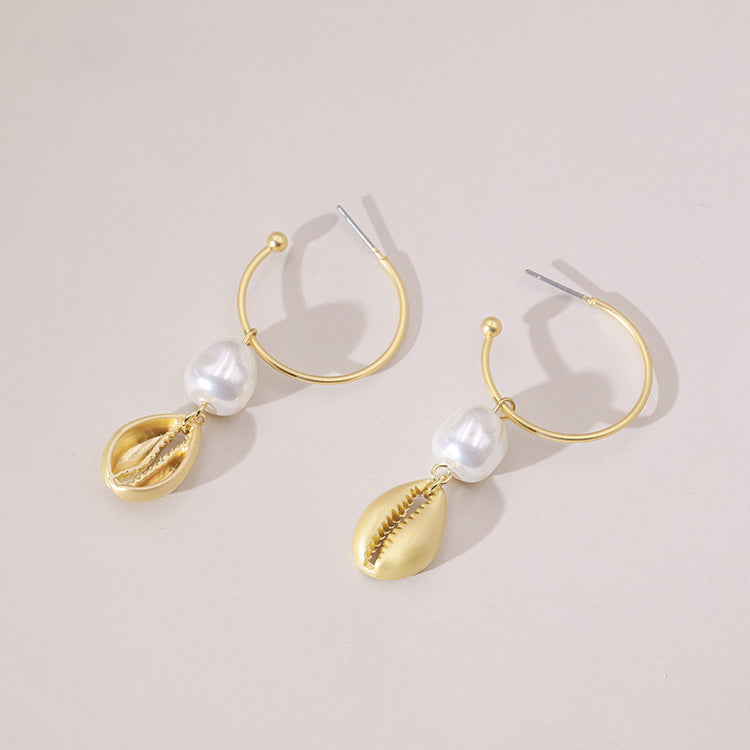 Boucles d'oreilles en coquille