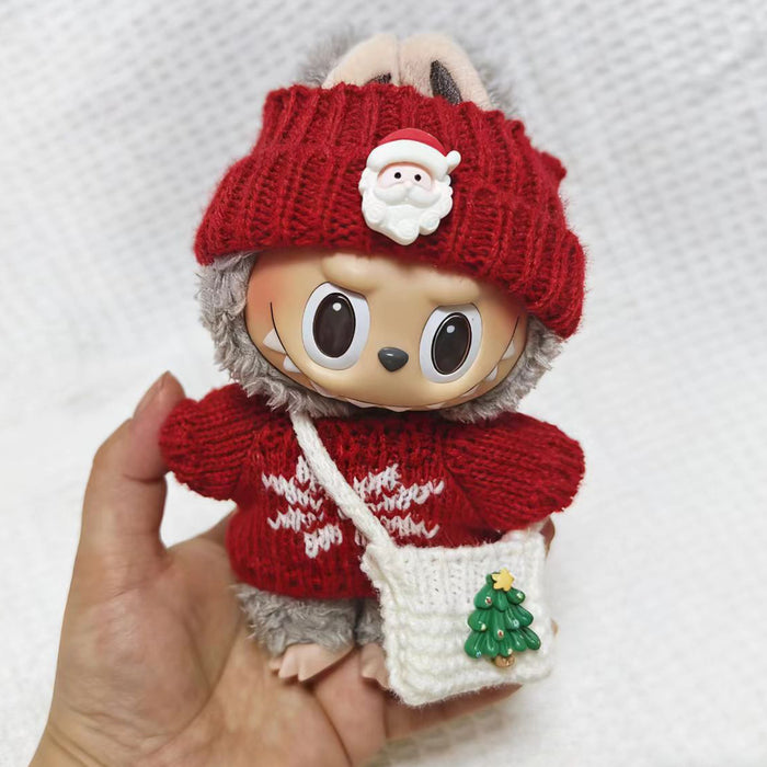 Wholesale Christmas PVC plush doll clothing keychain button sweater clothing accessories