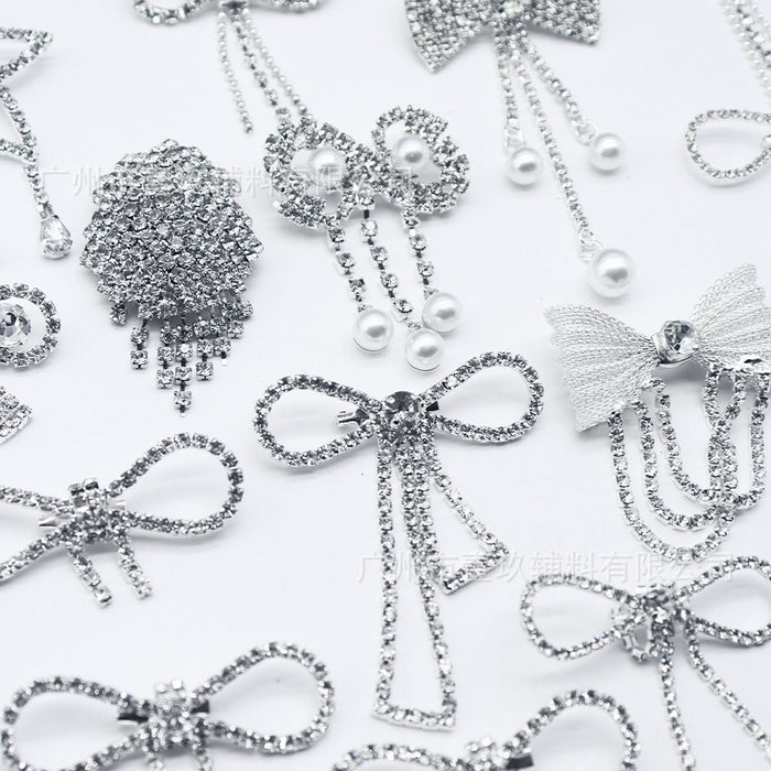 Wholesale DIY clothing accessories and embellishments: rhinestone bow corsage