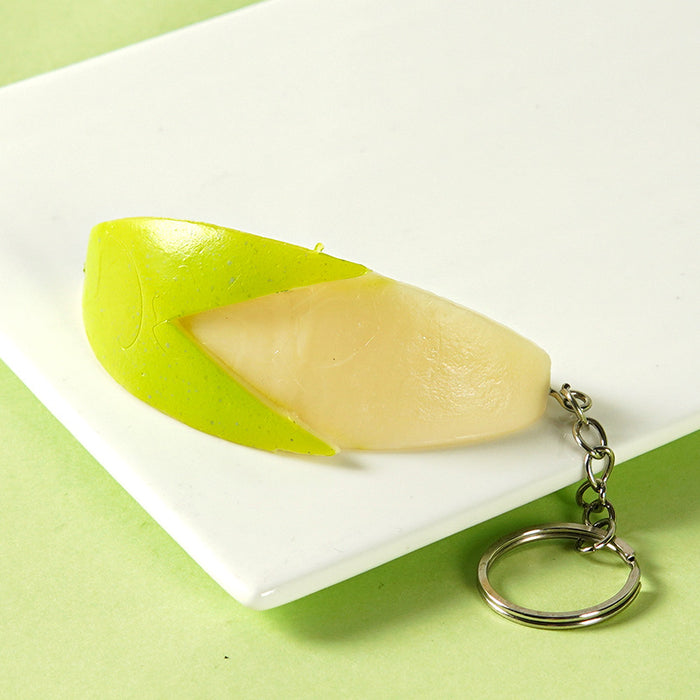 Wholesale Fashion Simulated Slices Keychain Pendant PVC Hanging Ornament MOQ≥2