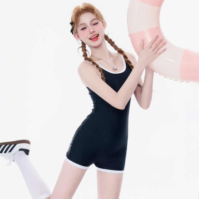 Wholesale Casual sports style one-piece swimsuit, gymnastics suit, sexy suspender