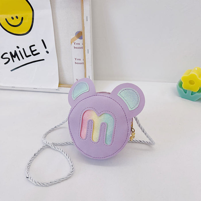 Wholesale Creative sequin rainbow shoulder bag, women's cartoon children's bag, new cute crossbody bag, zero wallet