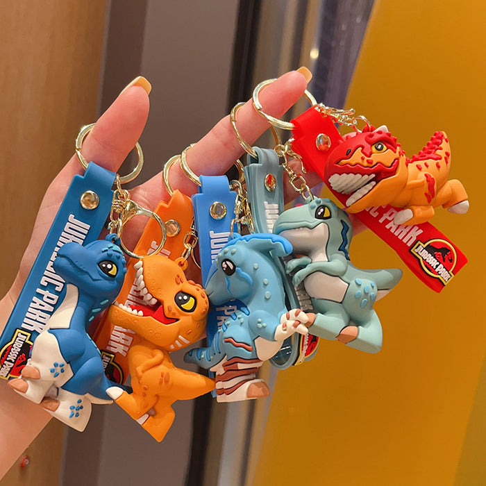 Wholesale Dinosaur Keychain Cartoon Figurine Car Key Ring