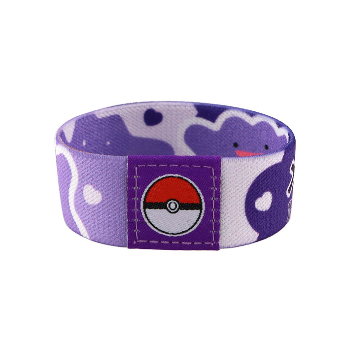 Wholesale 10pcs Sports Elastic Wristband Washable Cartoon Anime Slap Bracelet