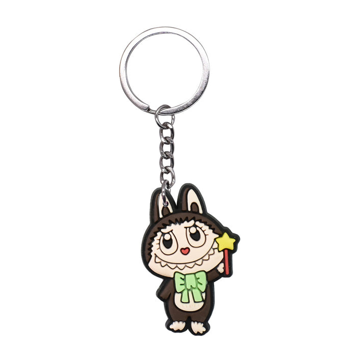 Wholesale Cartoon Pvc Key Chain Small Gifts Cute Key Ring DIY School Bag Pendant Key Chain