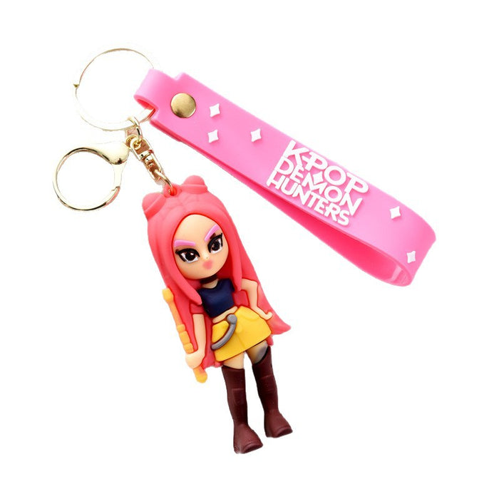 Wholesale Cute Cartoon Soft Rubber KPOP Keychain