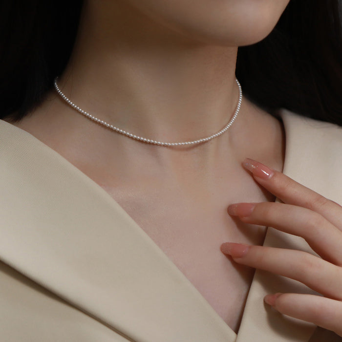 Wholesale  Pearl Necklace Women's Overlapping Double Clavicle Necklace