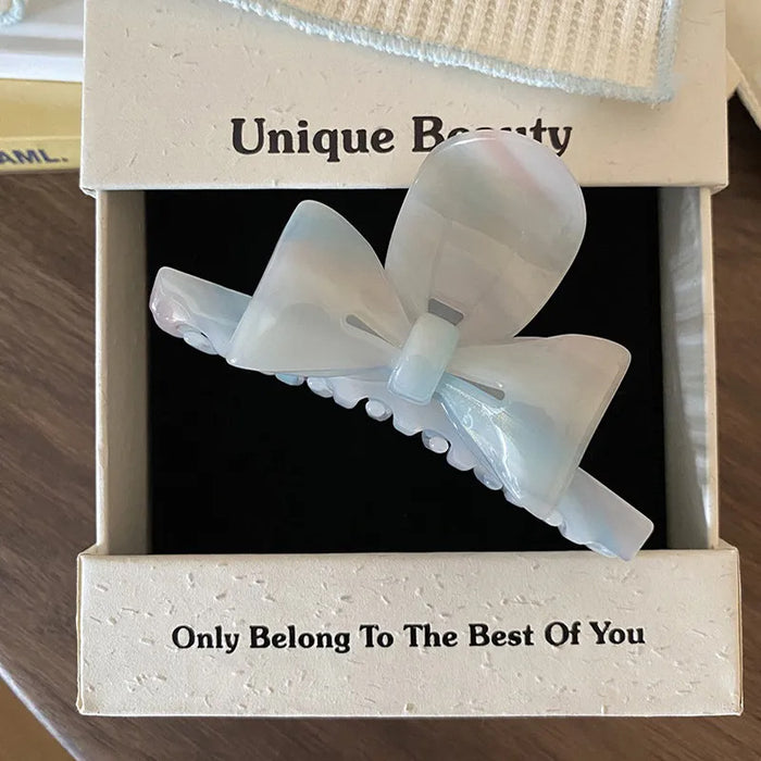 Wholesale Sweet bow, vinegar clip, niche design, cute shark clip, hair clip