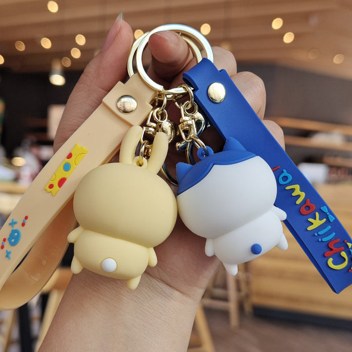 Wholesale Cartoon Silicone Doll Keychain JDC-KC-ZhuoRan017