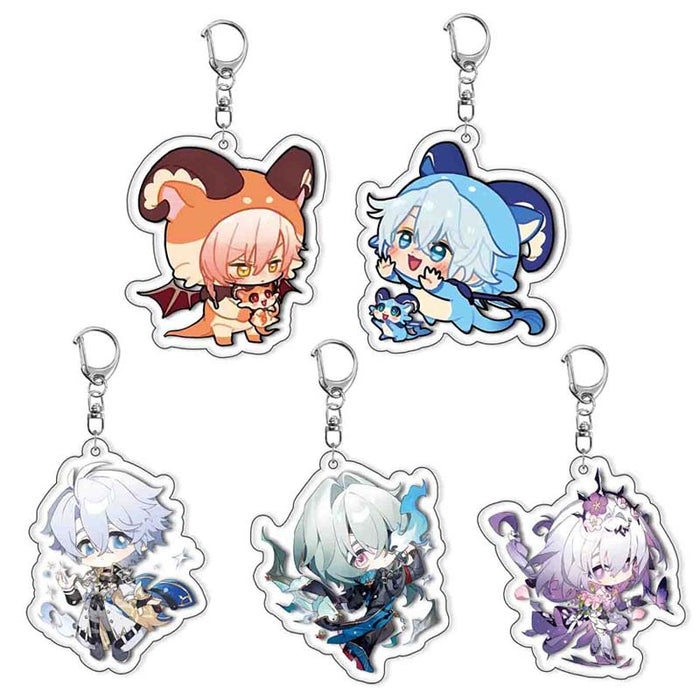 Wholesale Layered Acrylic Keychain Game Merchandise Bag Charm