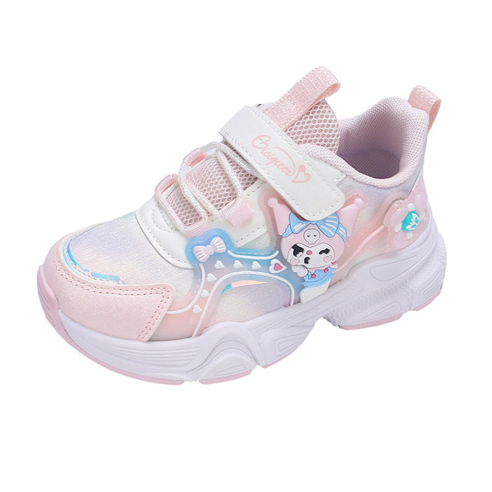 Wholesale Children's  Girls Leather Princess  Girls New Breathable sneaker Running