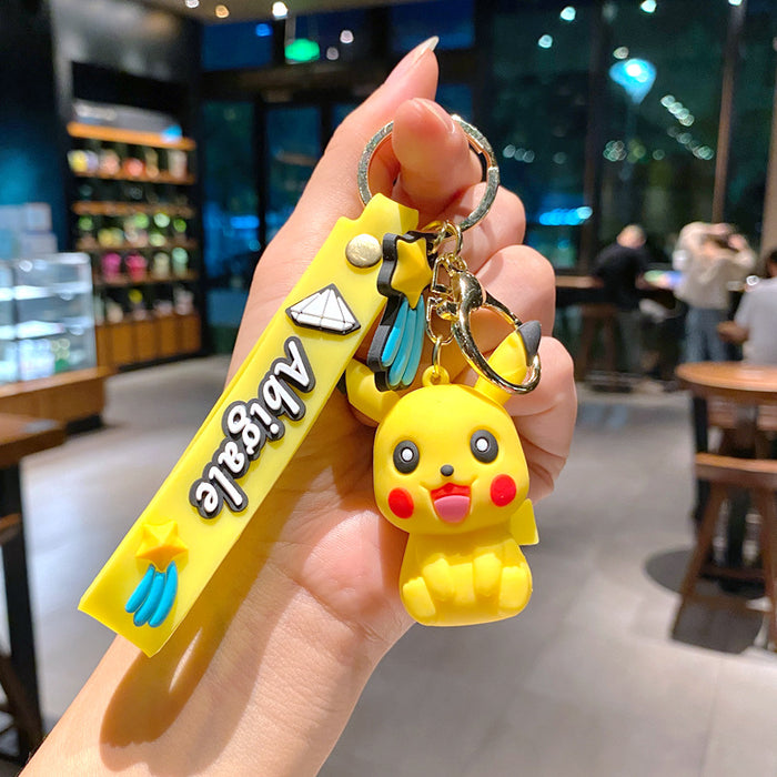 Wholesale Creative keychain cartoon figurine car keychain couple bag pendant