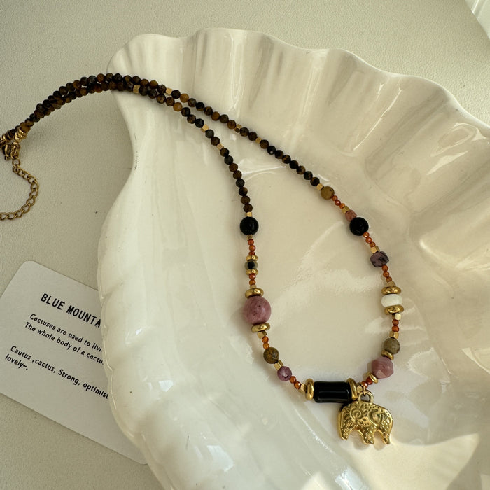 Wholesale Necklace, light luxury, high-end accessories, small sun titanium steel necklace, women's collarbone chain