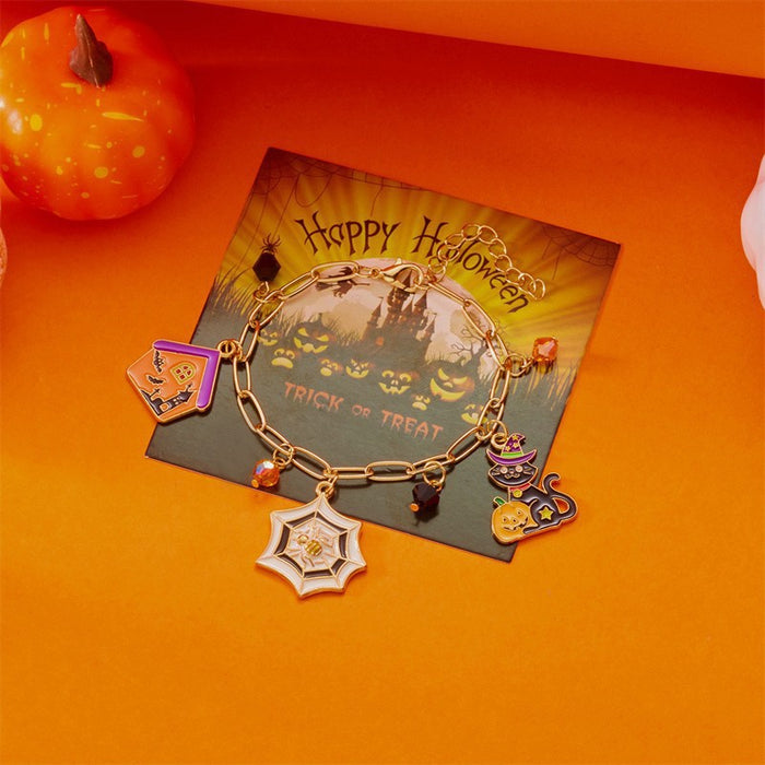 Wholesale  Party Ghost Bracelet Pumpkin Festival Alloy Pendant Bracelet
