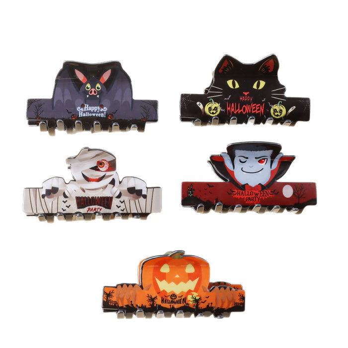 Wholesale  ghost pumpkin clip shark clip back of the head hair accessories