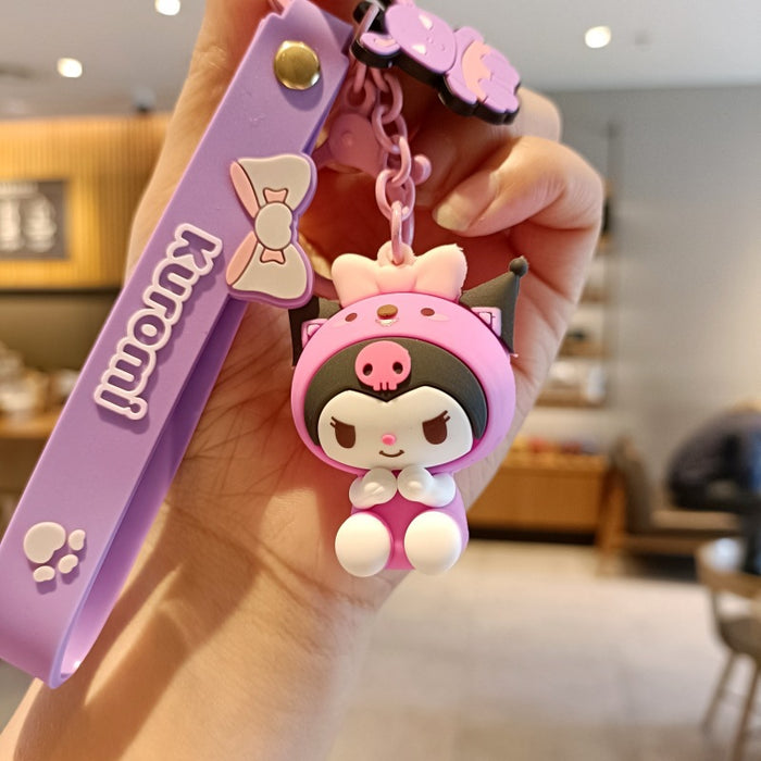 Wholesale Cute 3D Doll Silicone Keychain JDC-KC-MingT145