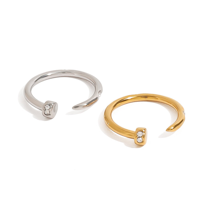 Wholesale Titanium steel ring with a light luxury and high-end feel. Stainless steel jewelry for the bracelet