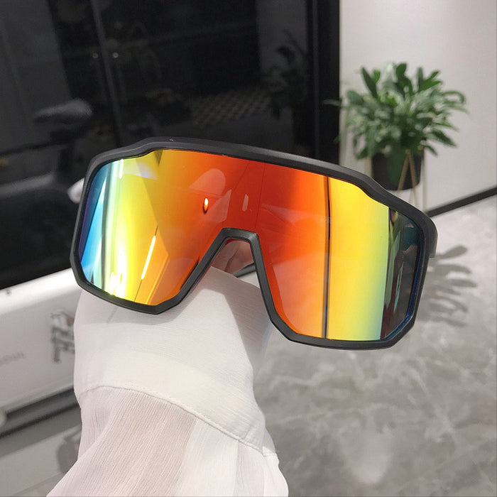 Wholesale Retro oversized frame outdoor cycling windproof sports sunglasses, hiking and eye protection sunglasses