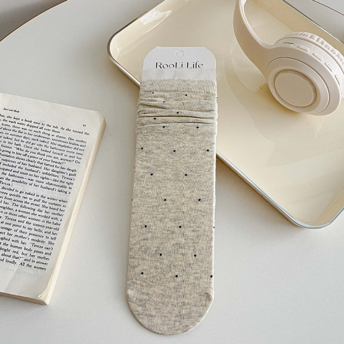 Wholesale Socks, lace, polka dots, boneless pile socks, breathable mid tube socks