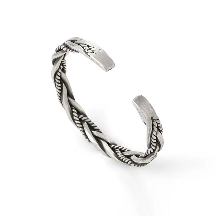 Wholesale Vintage style vintage bracelet with open weave and twisted pattern, fashionable and personalized bracelet