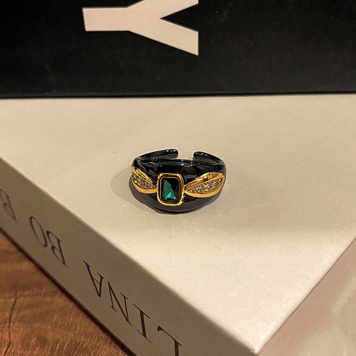 Wholesale Personalized and fashionable open-end ring, simple and niche food ring