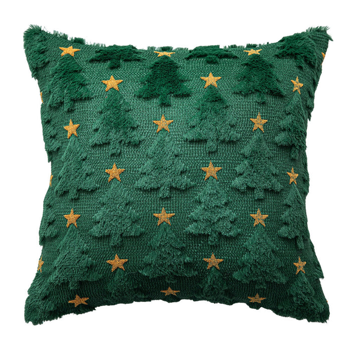 Wholesale Christmas Pillow Solid Color Quilted Plush Pillowcase