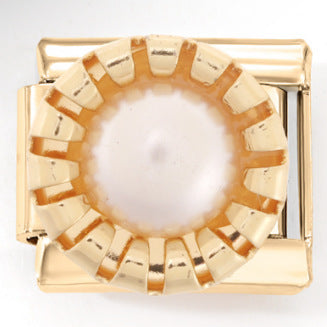 Wholesale Stainless Steel Module Bracelet Gold Plated Smiley Dolphin Crown Double Heart All Match Personality Assembly