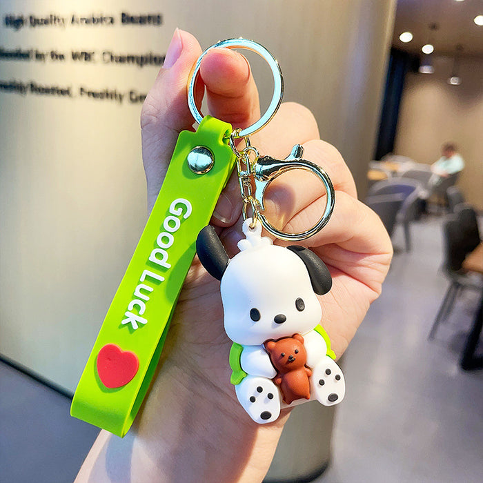 Wholesale PVC Cartoon Silicone Doll Keychain JDC-KC-MLZ001