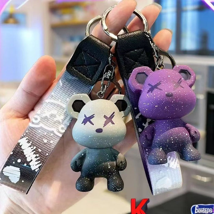 Wholesale Keychain Doll Pendant PVC Cute Cartoon Couple Bag Pendant Chain