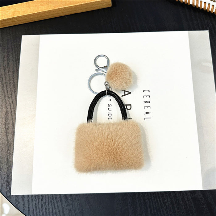 Wholesale Candy Color Fur Ball Keychain JDC-KC-KaiY012