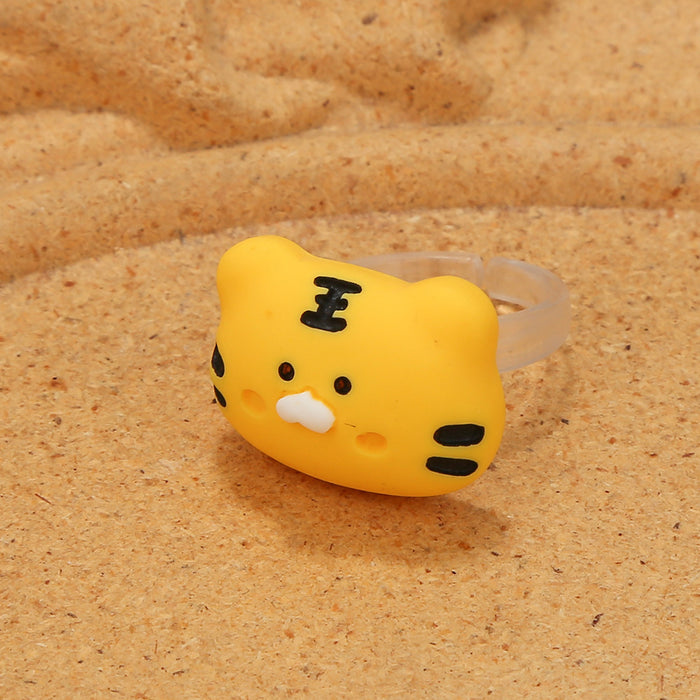 Wholesale Children's Fun Ring Mini Girl Children's Ring Soft Girl Cute Sheep Frog Bear