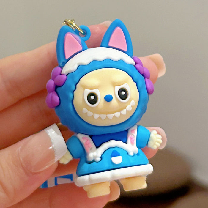 Wholesale Little Sheep Keychain Silicone Doll Pendant Keychain Accessory Small Gift Hanging Ornament