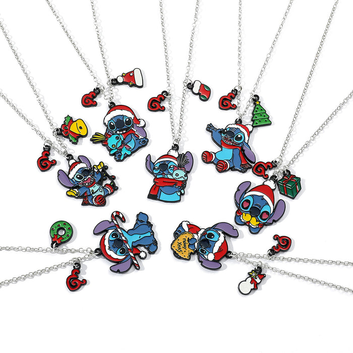 Wholesale Christmas  Necklace Peripheral Cute Cartoon Pendant Necklace Jewelry