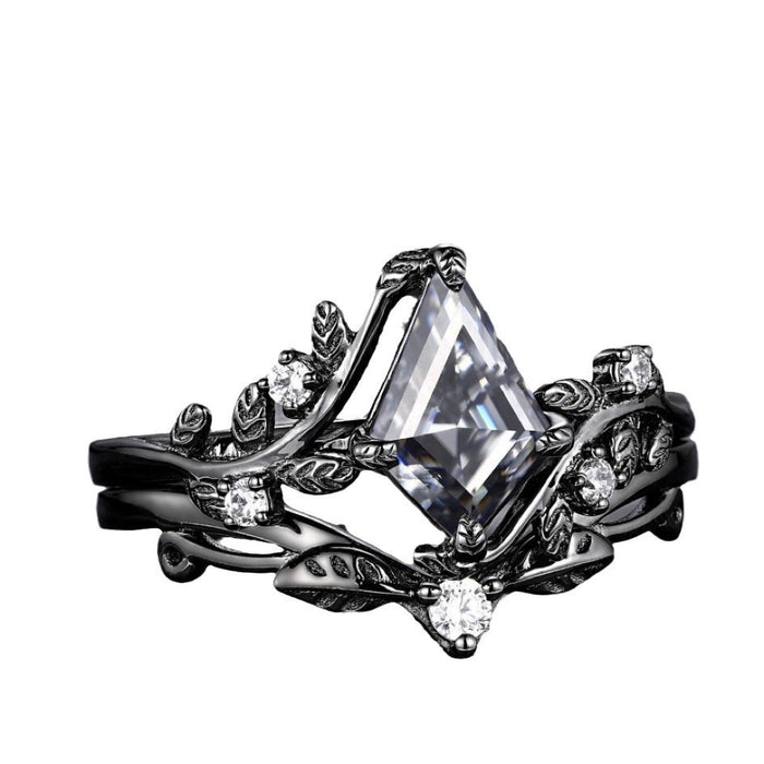 Wholesale Jewelry Polygonal Zircon Pair Ring