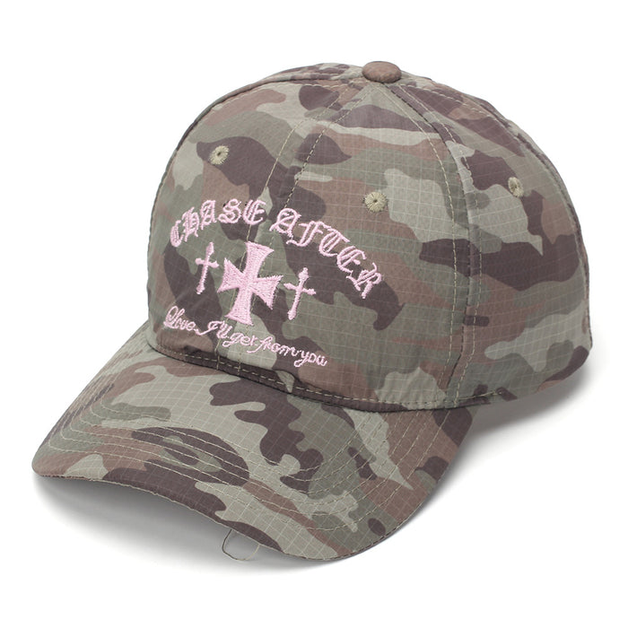 Wholesale Embroidered Camouflage Baseball Cap for Women Lightweight Breathable Sun Protection Casual Everyday Cap