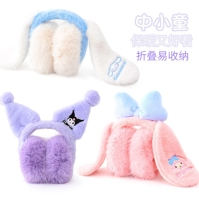 Wholesale Cute cartoon children' s earmuffs  winter warm plush folding warm earmuffs foldable earmuffs