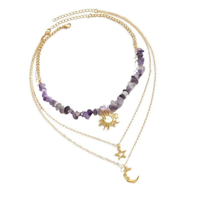 Wholesale Irregular gravel necklace, layered necklace, necklace accessories