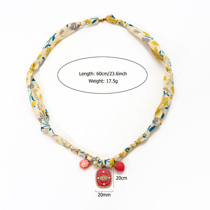 Wholesale New fashionable and personalized stainless steel necklace paired with ocean style pendant color preservation wholesale