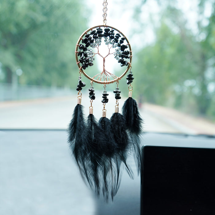 Wholesale Glass Crystal Life Tree Car Hanging Decoration Chic Fashion Accessory MOQ≥2