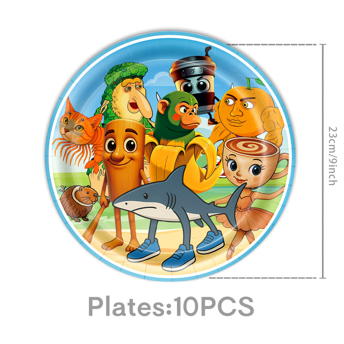 Wholesale sy theme children' s birthday party disposable paper plates,  paper towels and paper cups set party supplies