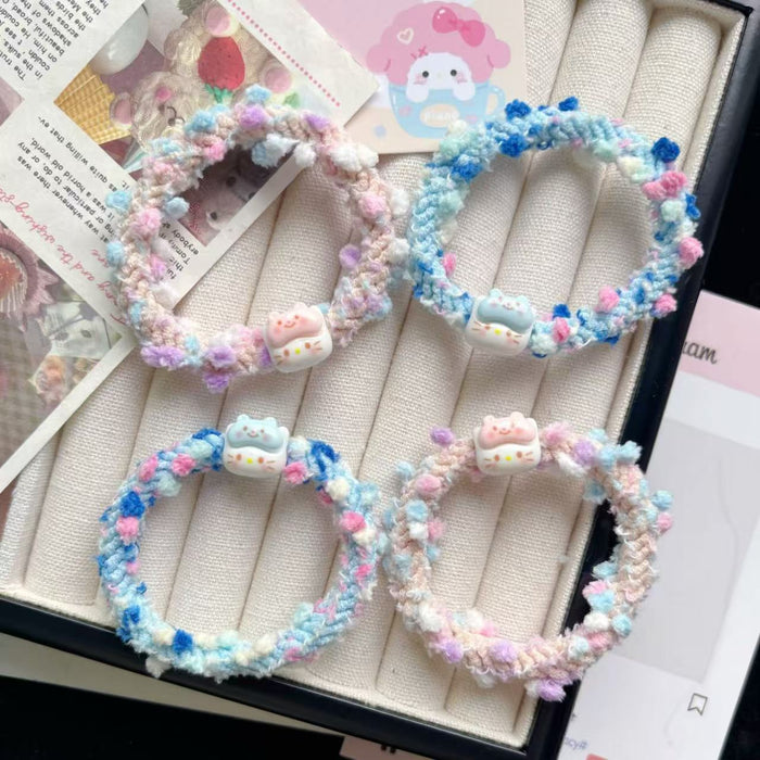 Wholesale Eye mask mini kitten colorful hair ring  hair accessories