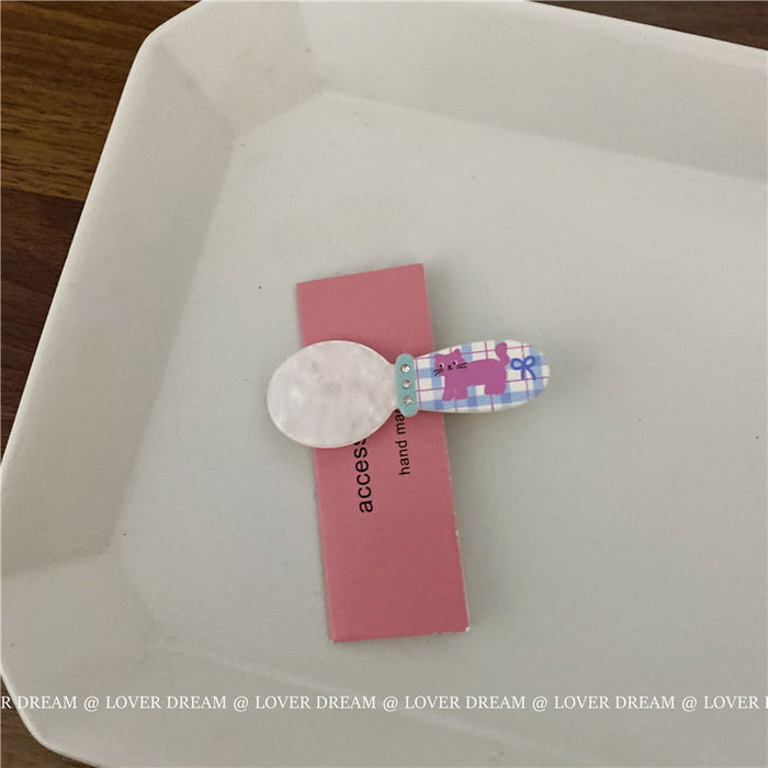 Wholesale Plaid seamless clip hair clip makeup clip bangs clip hair accessory