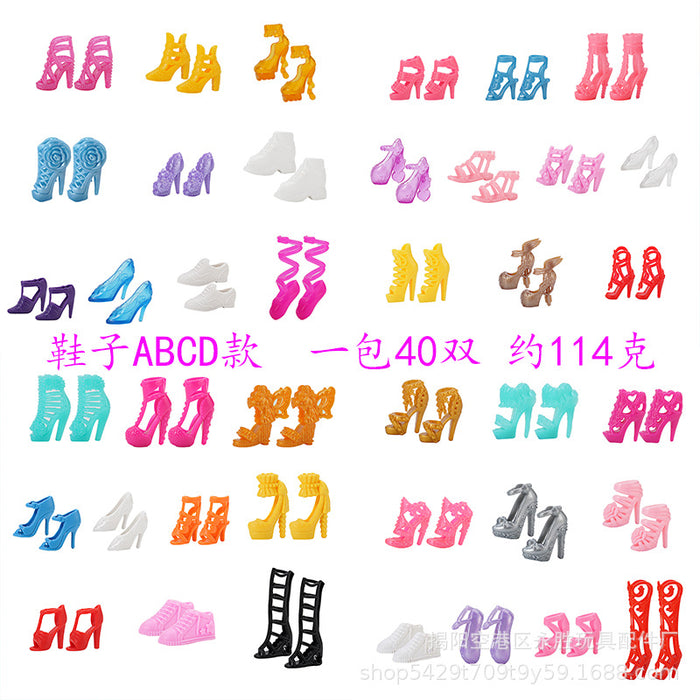 Wholesale Doll dress-up princess doll toy electroplated crown necklace earrings bracelet earrings accessories bag