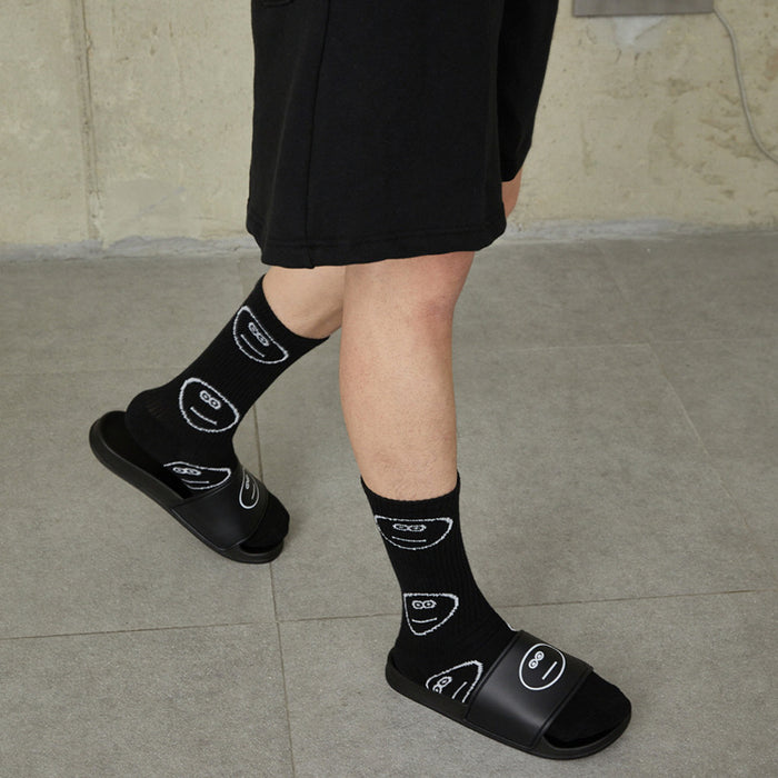 Wholesale Mid length socks, high-quality socks, casual men's socks, trendy socks, simple sports socks