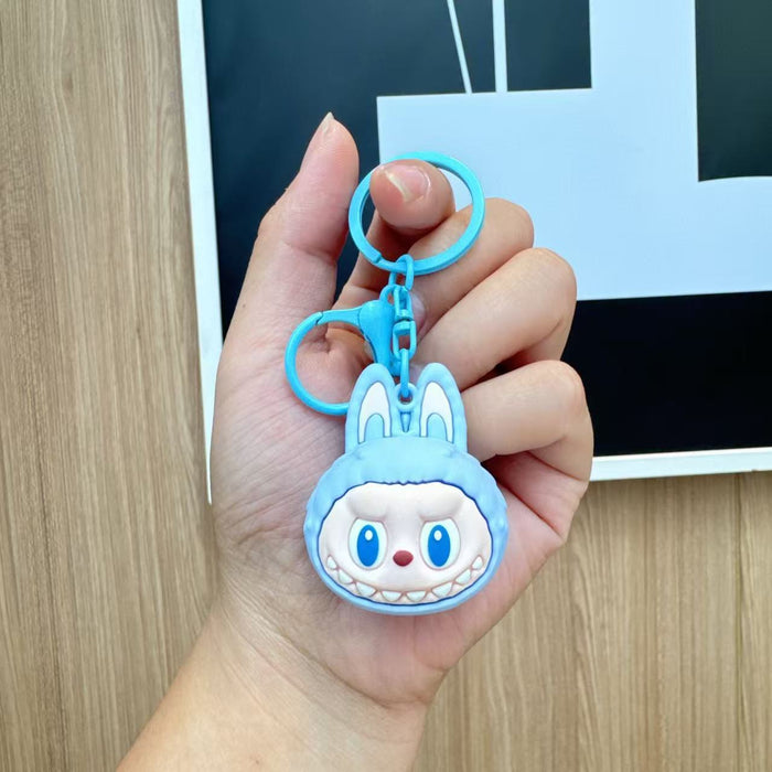 Wholesale  Rocker Horse Rab Cloth Keychain Cute Three-dimensional Doll Student Schoolbag Hanging Simple Car Pendant