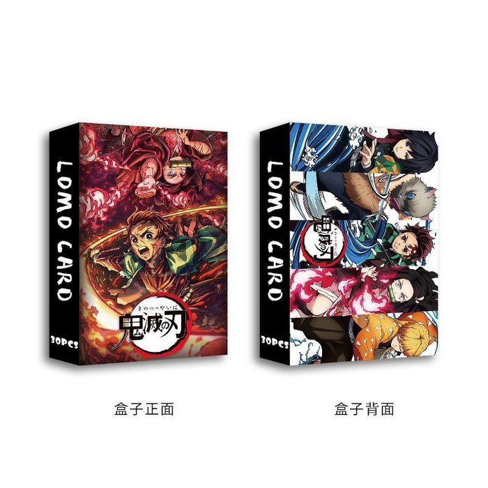 Wholesale 30pcs Double sided LOMO card box with high-definition small card anime peripherals