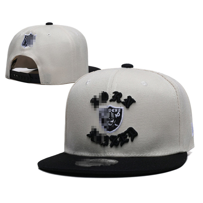 Wholesale Football Team Hat  Embroidered Flat-Brimmed Hat Outdoor Sun Protection Visor